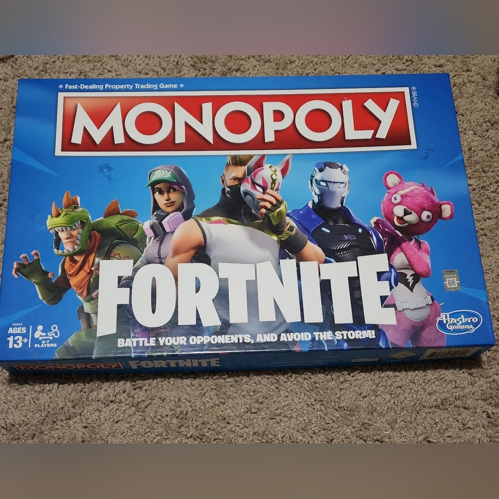 Monopoly Fortnite Board Game- Used